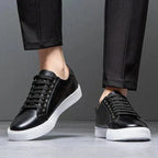 Men's leather-look Low Top Trainers – Smart Casual Summer Shoes