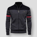Men's Lightweight Zip-Up Cardigan – Stand-Collar Knit Jacket