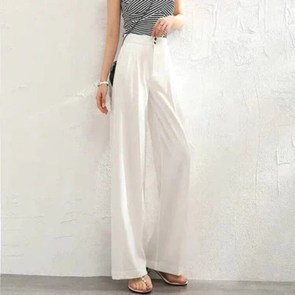 Women's Wide-leg Trousers – White