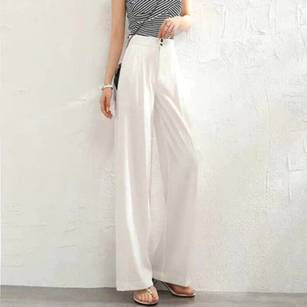 Women's Wide-leg Trousers – White