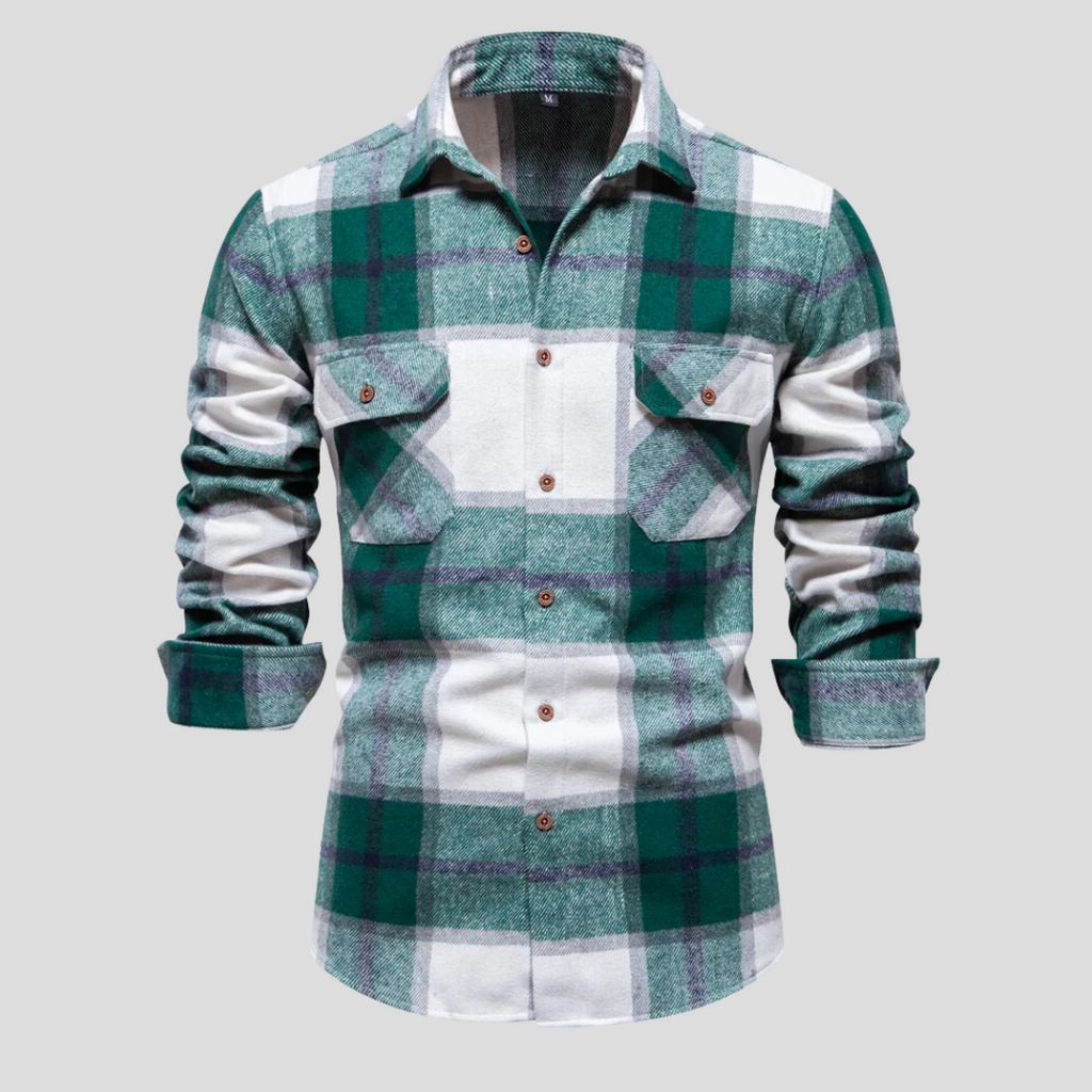 Men's Long-sleeve Overshirt – Green