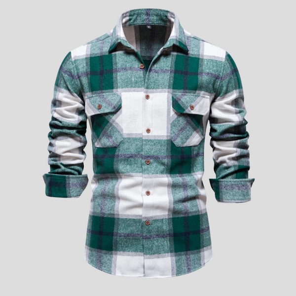 Men's Long-sleeve Overshirt – Green