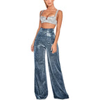 Women's Wide-leg Trousers – Grey
