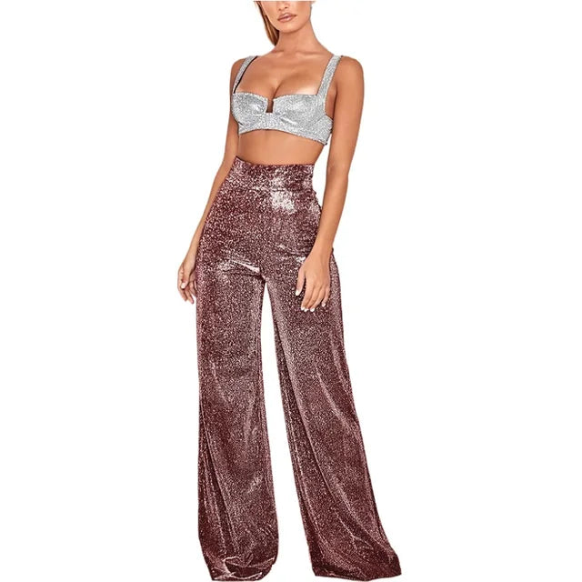 Women's Wide-leg Trousers – Grey