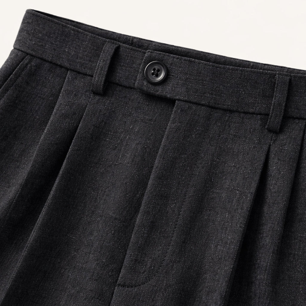 Men's Tailored Pleated Trousers – Relaxed Vintage Fit