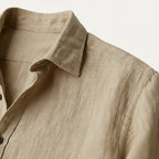 Men's Long-Sleeve Linen Shirt – Relaxed Vintage Cut
