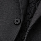 Men's Long Smart Winter Coat – Minimalist Tailored Cut