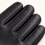 Men's Leather-Look Driving Gloves – Warm Knit Lining