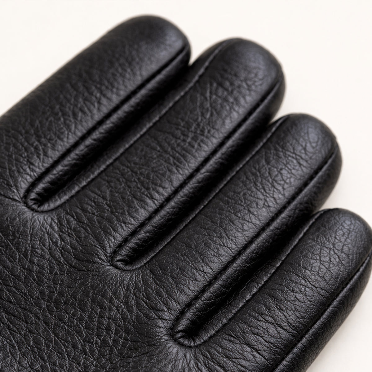 Men's Leather-Look Driving Gloves – Warm Knit Lining