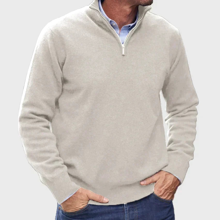 Men's Quarter-Zip Sweater – Refined Knit Layer