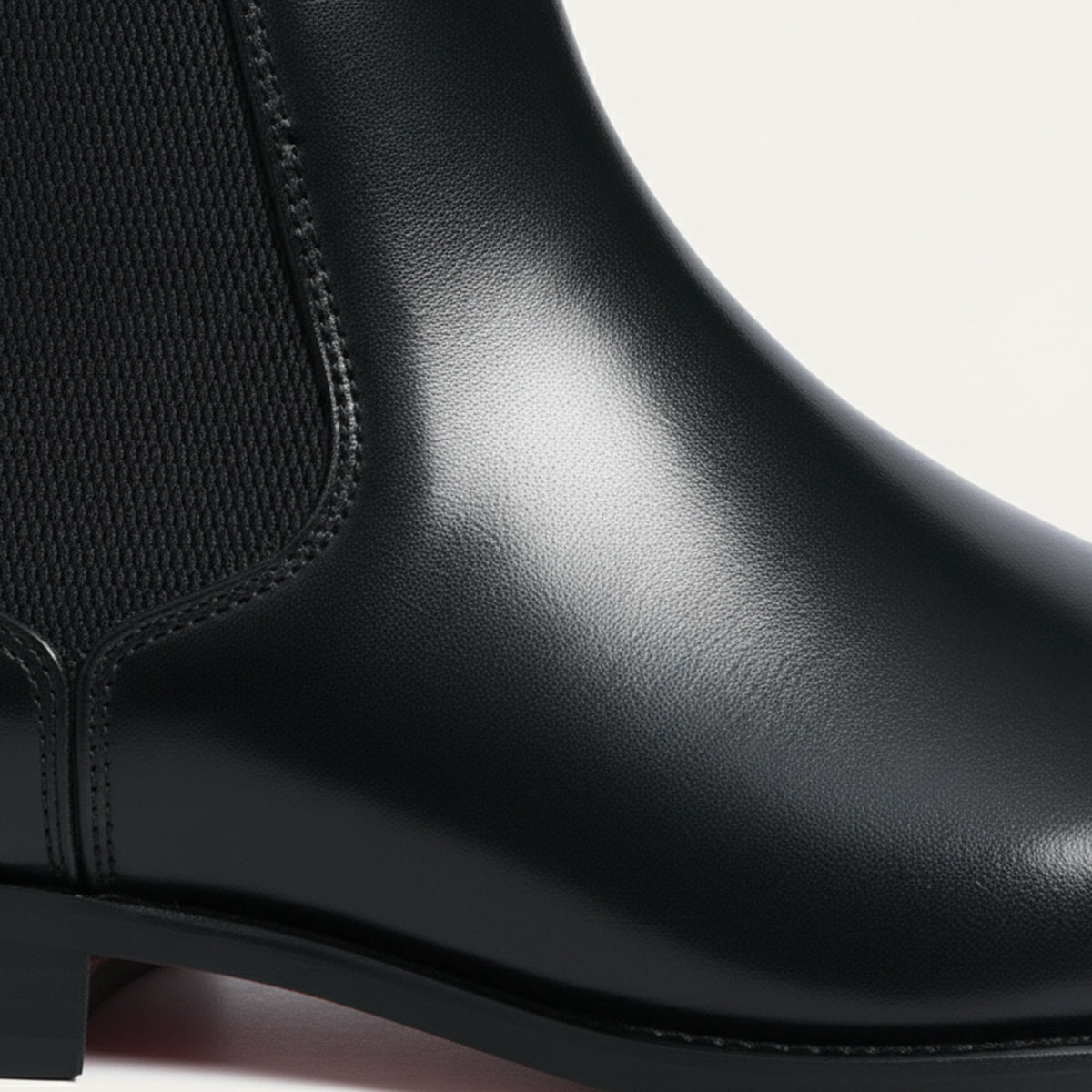 Men's Chelsea Boots – Elastic Side Panels, Red Sole