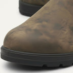 Men's Leather-Look Chelsea Boots – Red Sole Detail