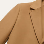 Men's Tailored Classic Overcoat – Lapel Collar, Single-Breasted