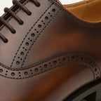 Men's Leather-Look Brogue Dress Shoes – Formal Lace-Up