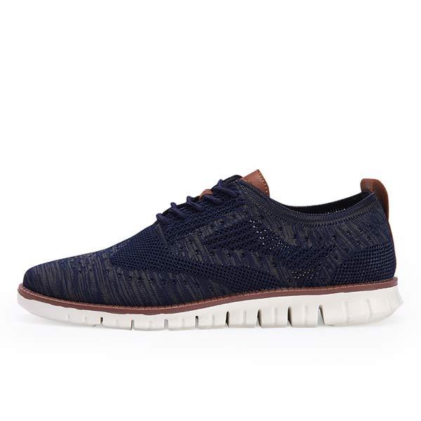 Men's Knitted Wingtip Oxford Shoes