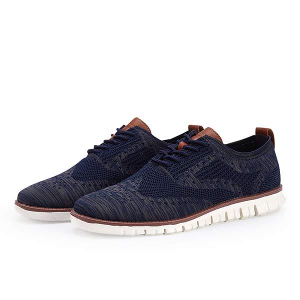 Men's Knitted Wingtip Oxford Shoes