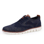 Men's Knitted Wingtip Oxford Shoes
