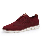Men's Knitted Wingtip Oxford Shoes