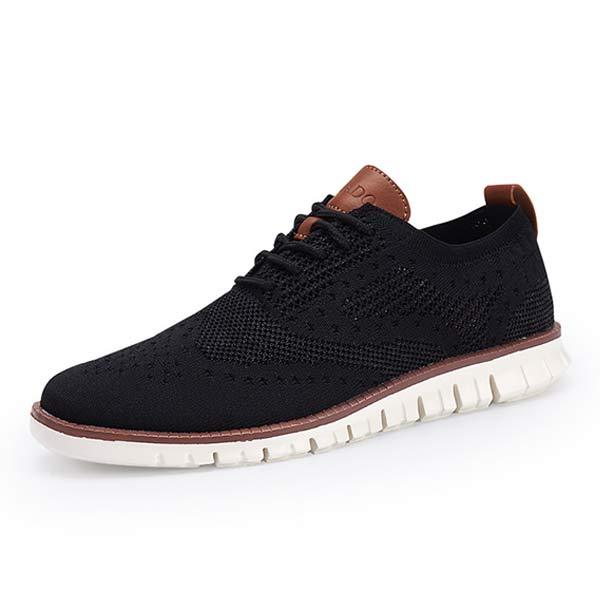 Men's Knitted Wingtip Oxford Shoes