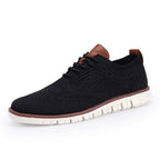 Men's Knitted Wingtip Oxford Shoes
