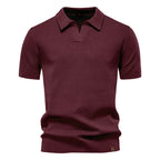 Men's Classic Knit Polo Shirt – 10 Colours