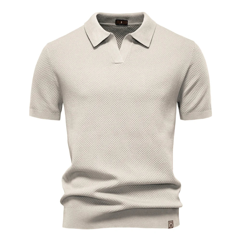 Men's Classic Knit Polo Shirt – 10 Colours