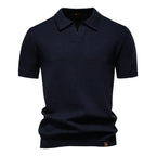 Men's Classic Knit Polo Shirt – 10 Colours