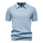 Men's Classic Knit Polo Shirt – 10 Colours