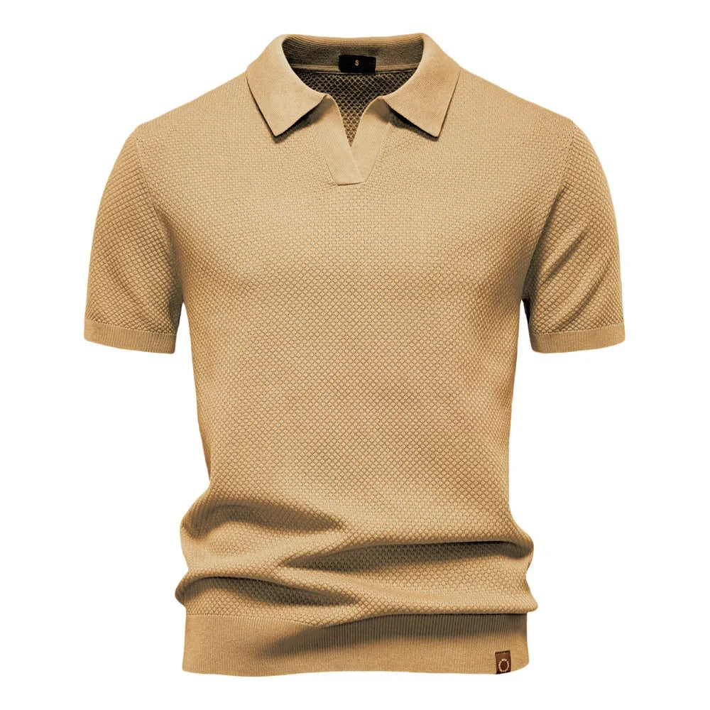 Men's Classic Knit Polo Shirt – 10 Colours