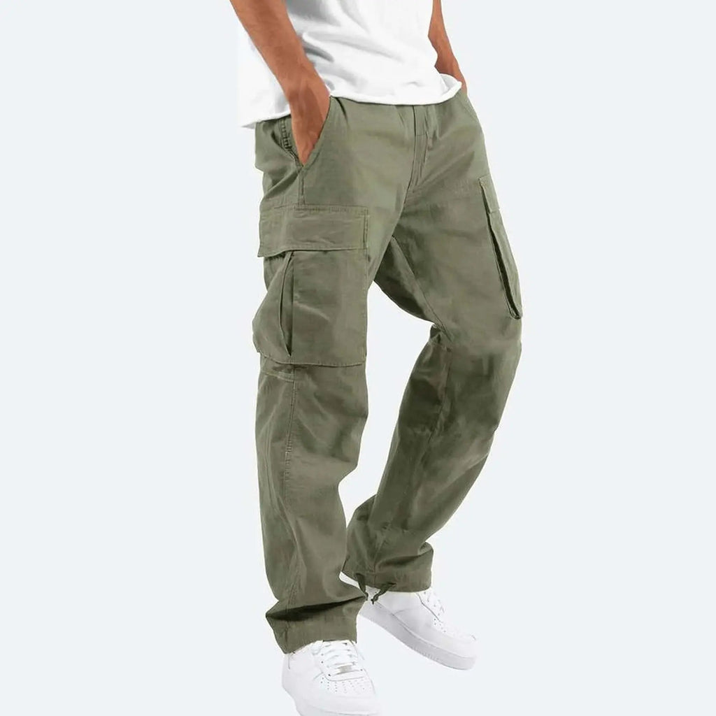 Men's Relaxed-Fit Cargo Trousers – Straight Leg