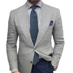 Men's Modern Slim-Fit Blazer – Single-Breasted Tailored Jacket