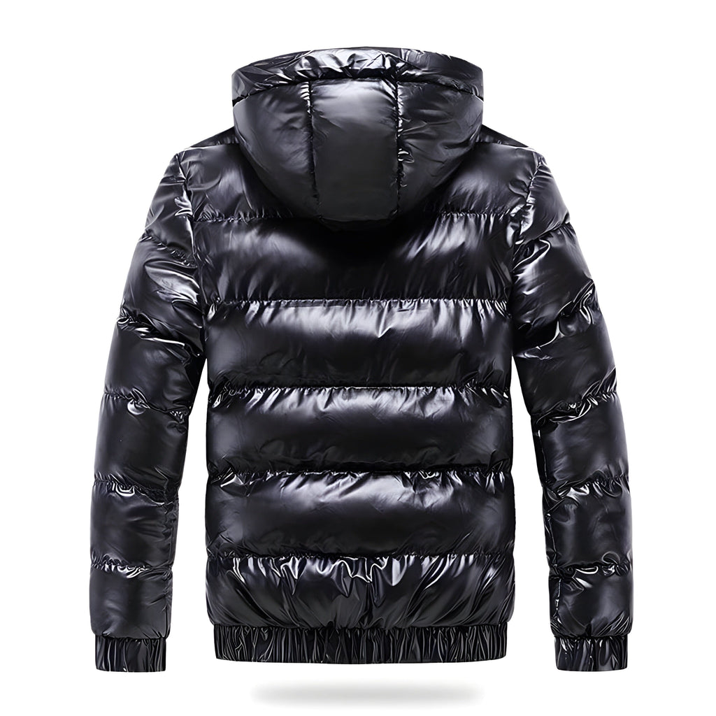 Men's Puffer Jacket with Detachable Hood