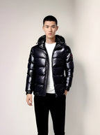 Men's Puffer Jacket with Detachable Hood
