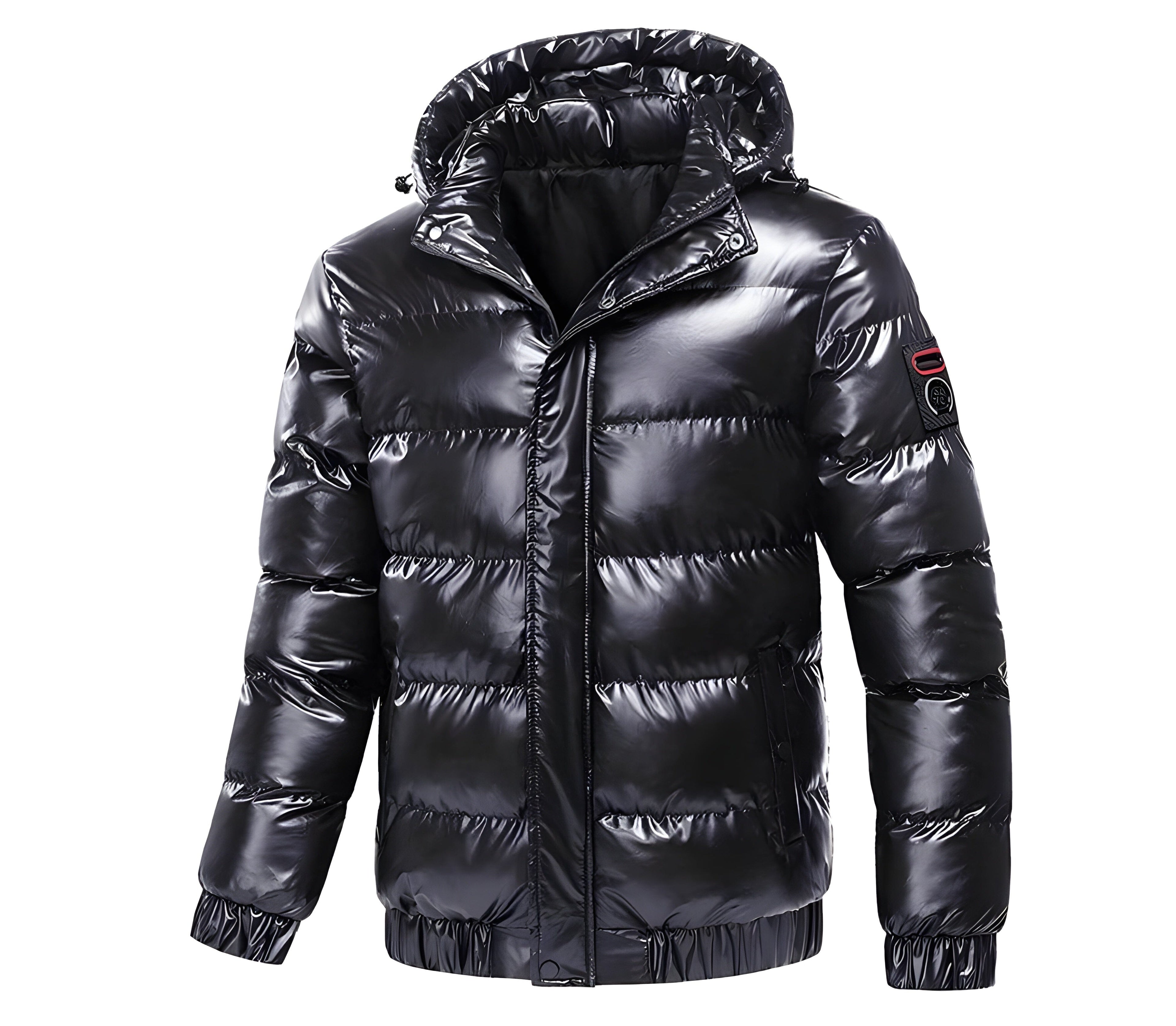 Men's Puffer Jacket with Detachable Hood