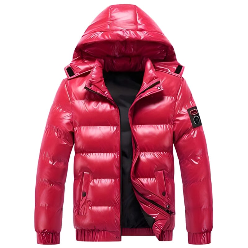 Men's Puffer Jacket with Detachable Hood