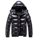 Men's Puffer Jacket with Detachable Hood