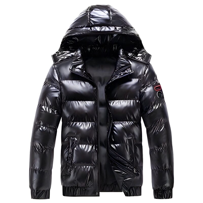 Men's Puffer Jacket with Detachable Hood