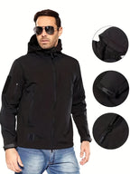 Men's Waterproof Jacket with Hood