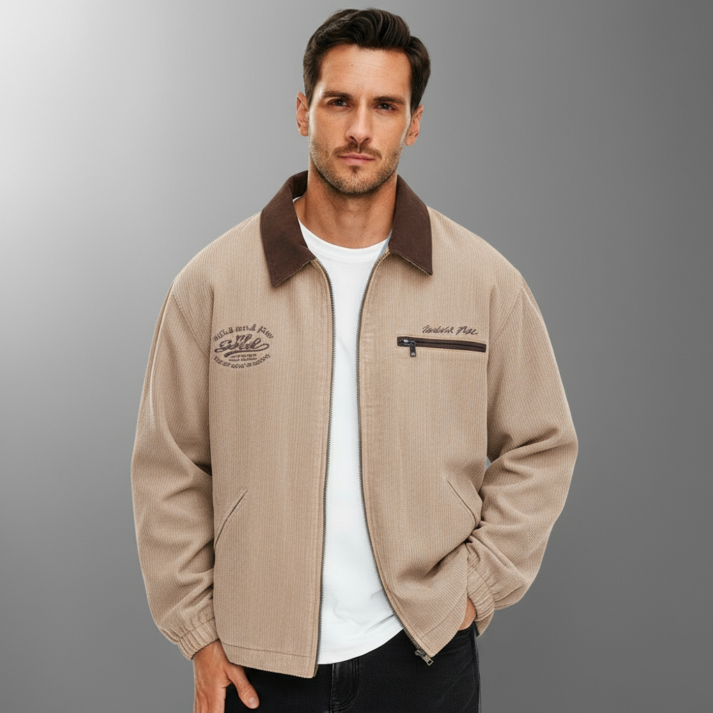 Men's Lightweight Zip Jacket – Smart Casual Layer