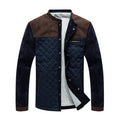 Men's Slim-Fit Patchwork Bomber Jacket