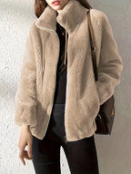 Women's Zip-front Jacket with drawstring and zip