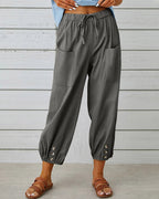 Women's Wide-leg Joggers with high waist