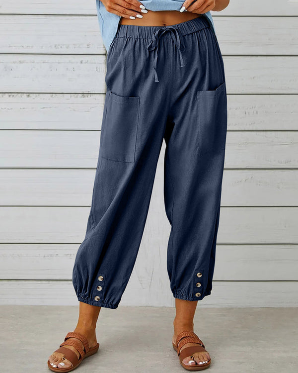 Women's Wide-leg Joggers with high waist