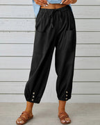 Women's Wide-leg Joggers with high waist