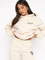 Women's Two-piece Trouser Set – Cream