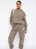 Women's Two-piece Trouser Set – Cream