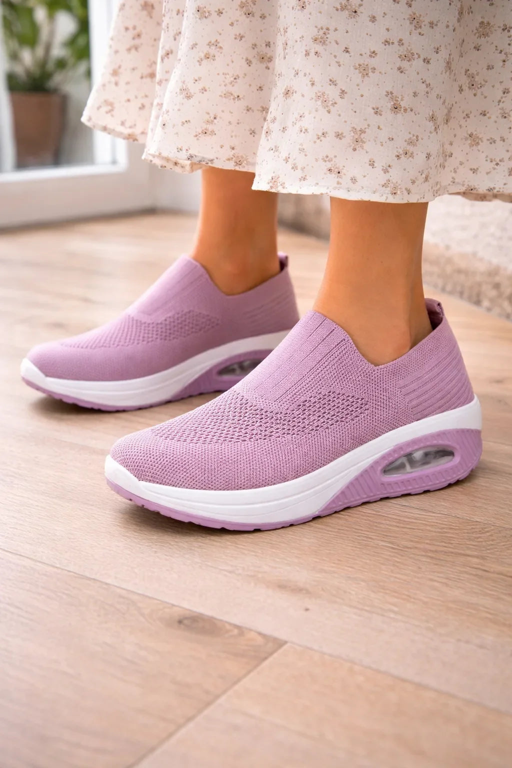 Women's Knitted Slip-on Trainers