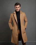 Men's wool-blend Overcoat – Tailored Longline Layer