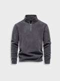 Women's Stand-collar Sweatshirt – Dark Grey