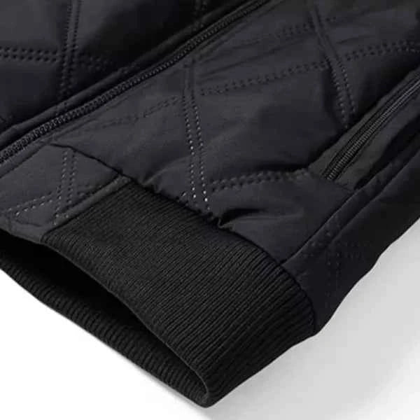 Men's Quilted Fleece-Lined Outdoor Jacket